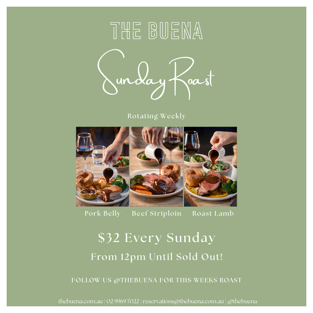 Sunday Roast at Buena for $32