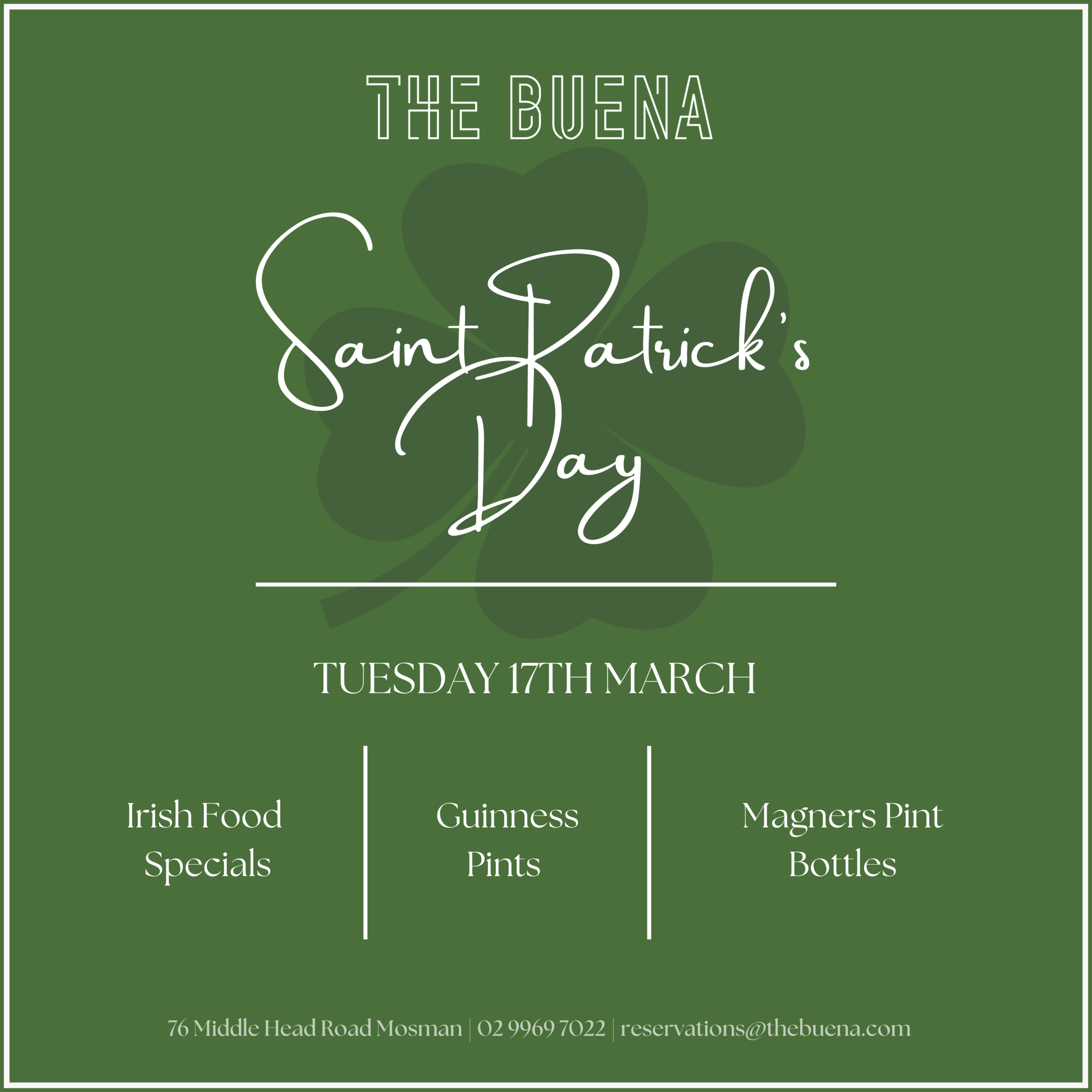 The Buena Saint Patrick’s Day 2026